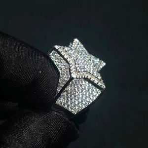 Moissanite star ring
